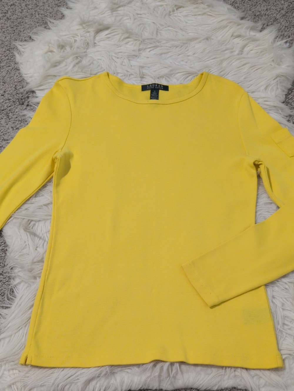 Y2K Lauren Ralph Lauren Cotton Long Sleeve Tee